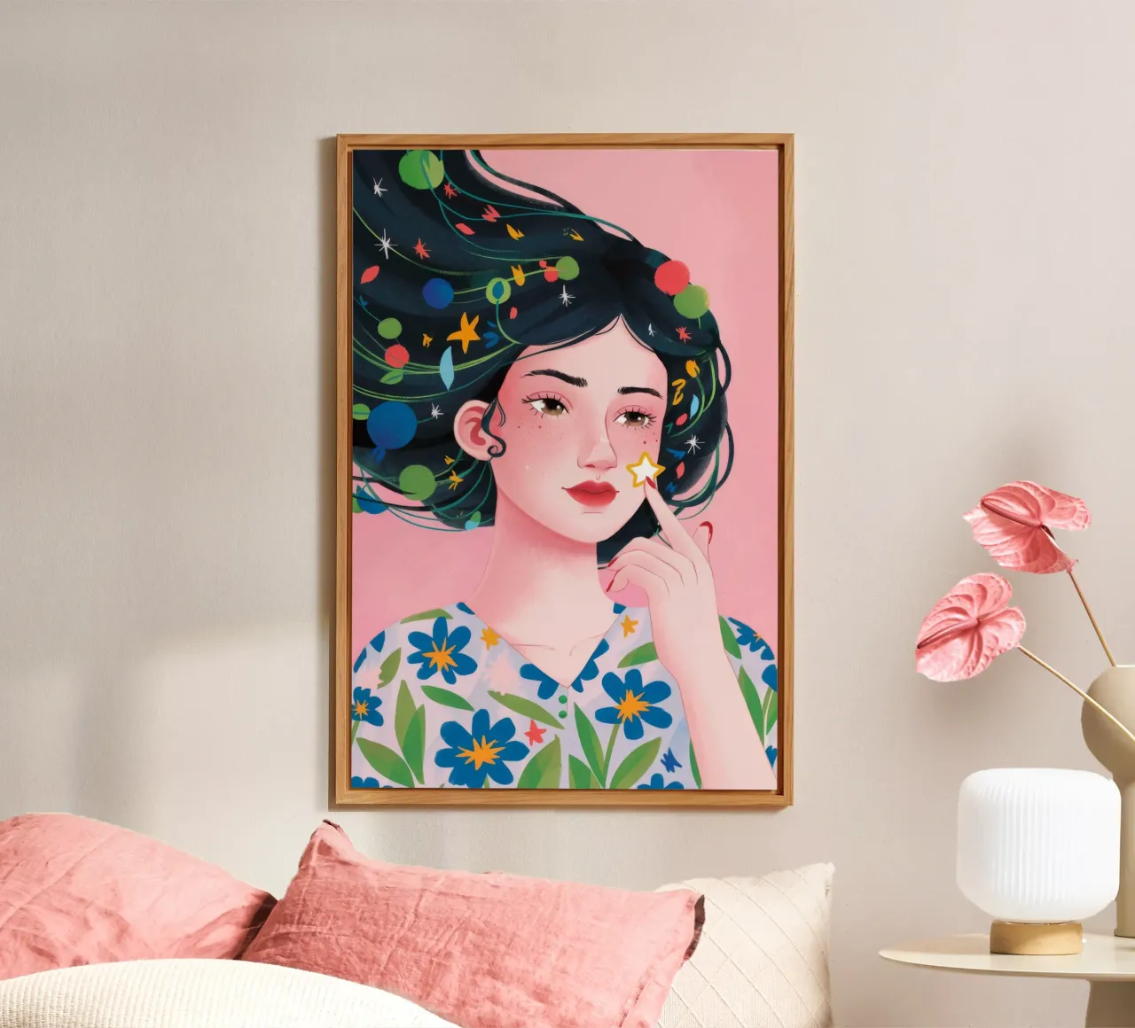 Floral Light Symphony alu-dibond by Twilight Muse