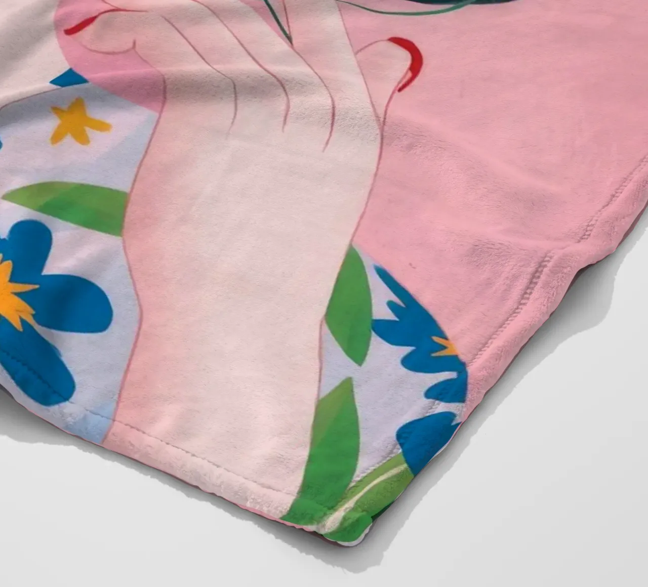 Floral Light Symphony fleece blanket by Twilight Muse