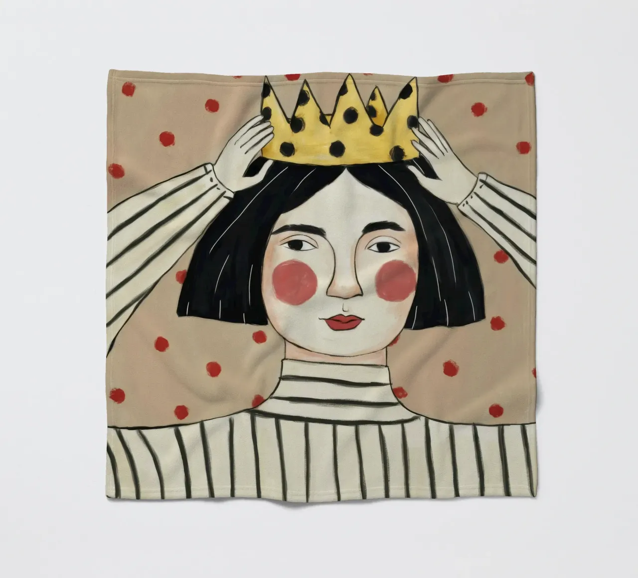 Maestà a strisce incoronate coperta in pile da Twilight Muse
