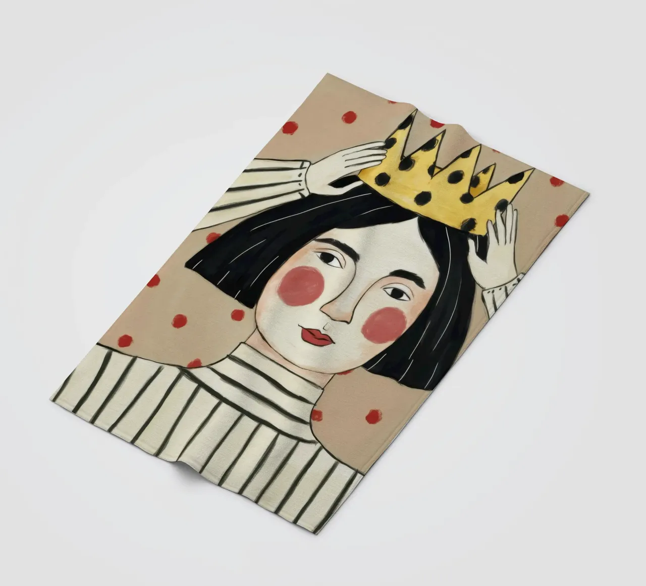Maestà a strisce incoronate coperta in pile da Twilight Muse
