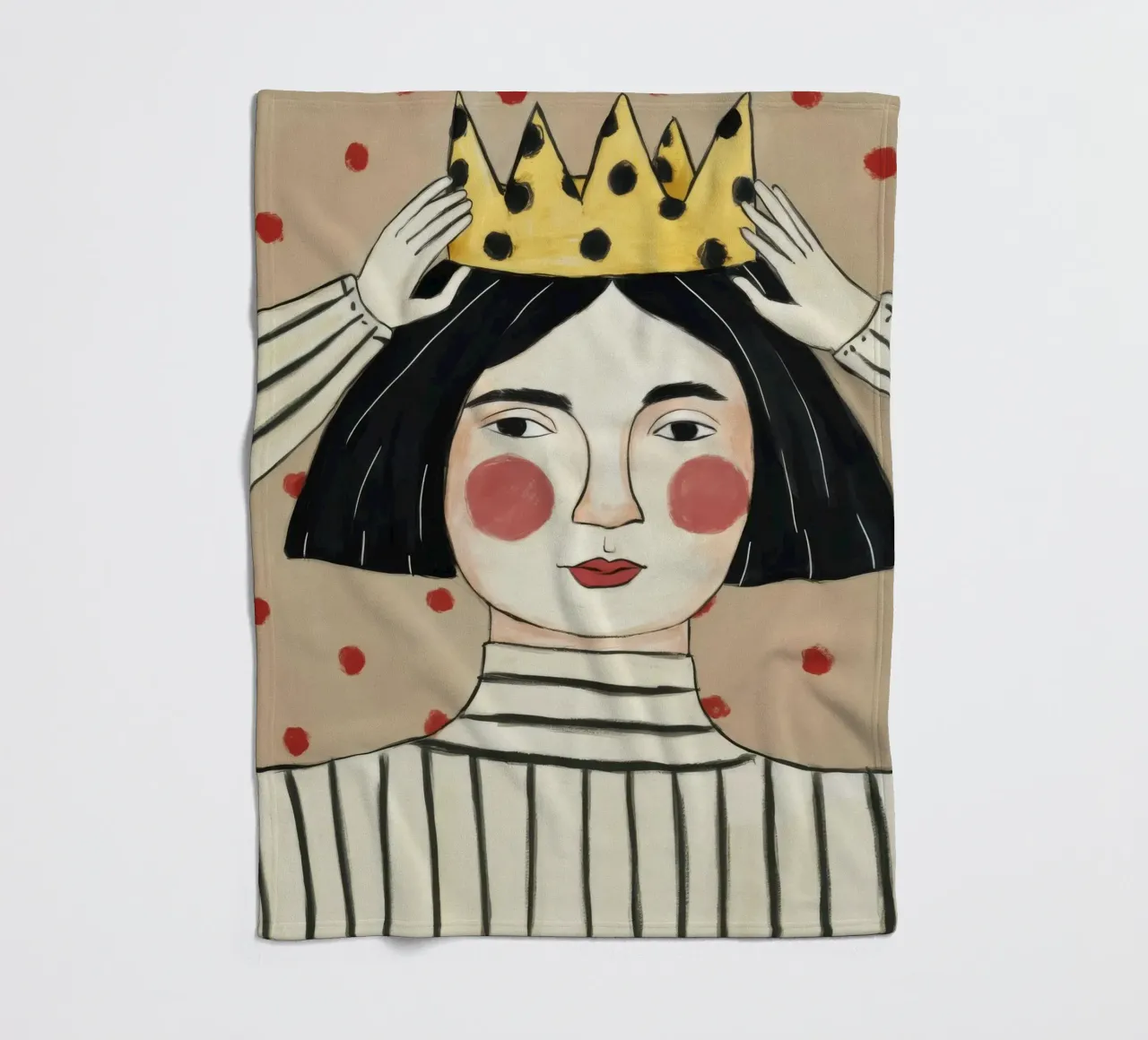 Maestà a strisce incoronate coperta in pile da Twilight Muse