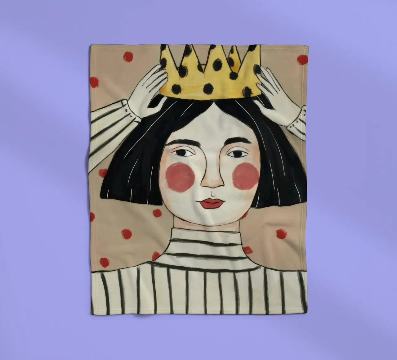 Maestà a strisce incoronate coperta in pile da Twilight Muse