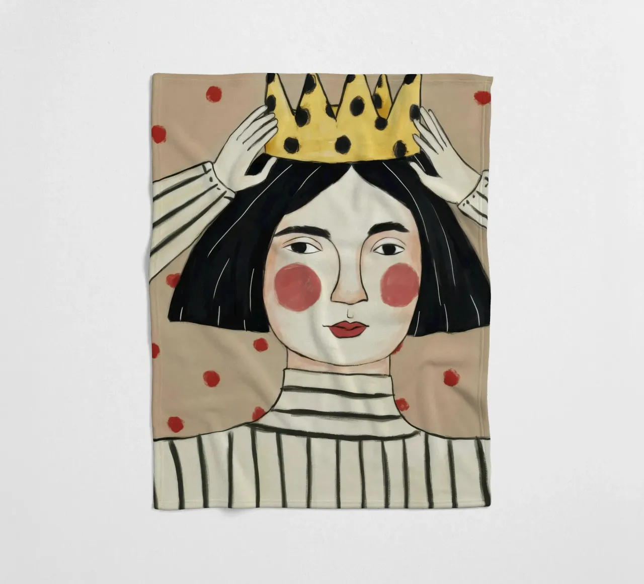Maestà a strisce incoronate coperta in pile da Twilight Muse