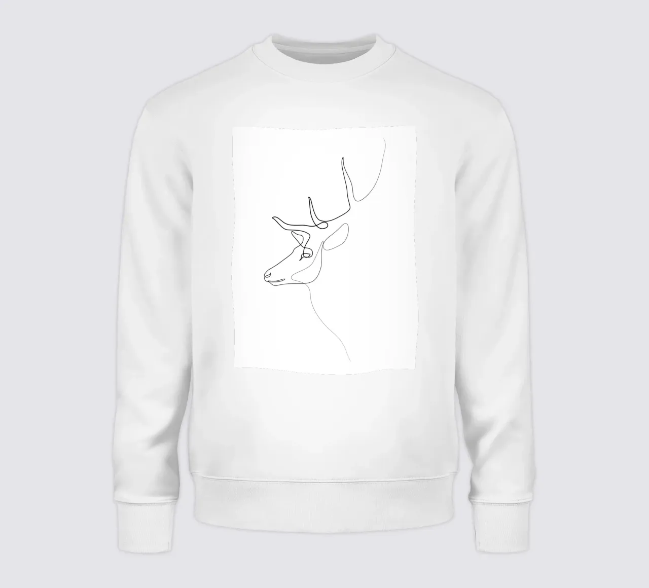 Wanderer - Cervo di una linea felpa da Addillum