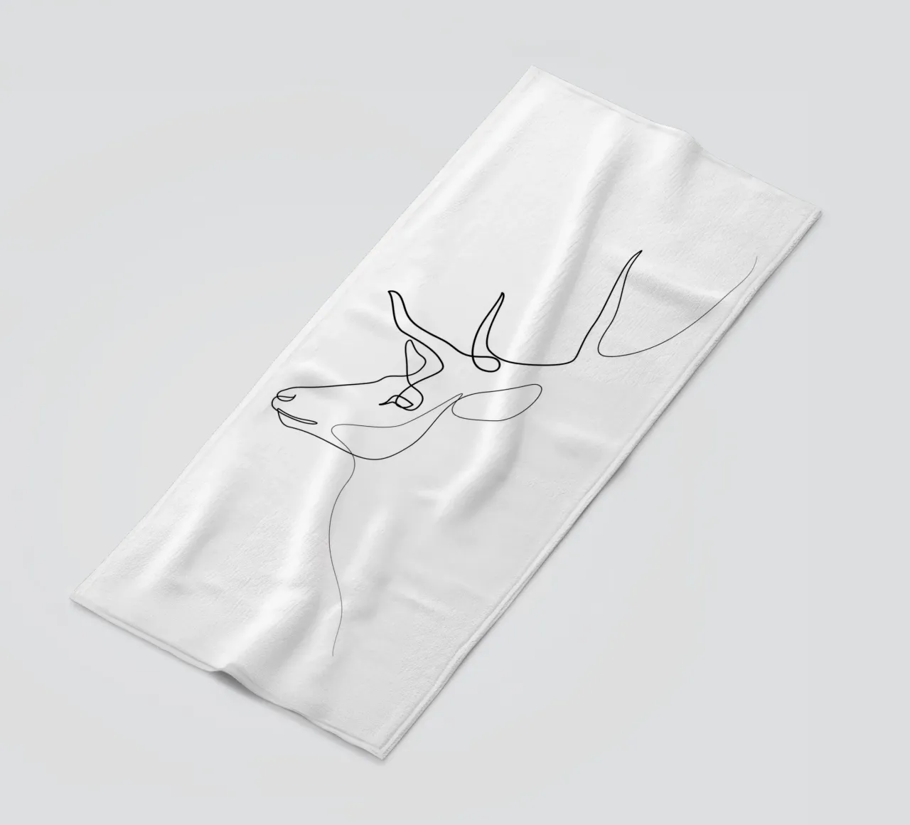 Wanderer - Cervo di una linea telo mare da Addillum