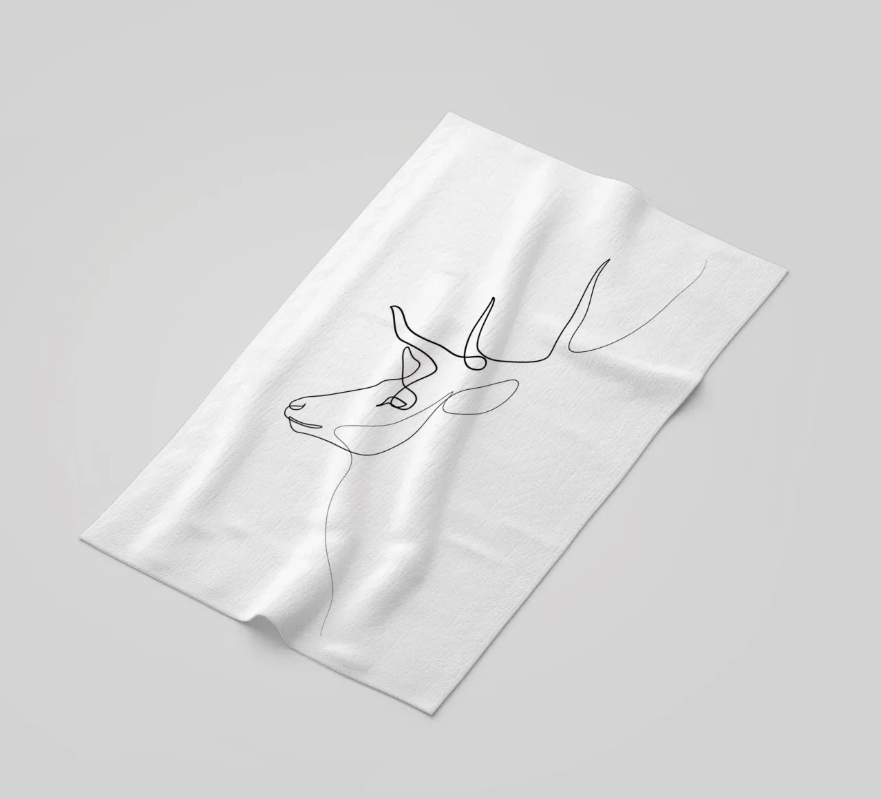 Wanderer - Cervo di una linea telo mare da Addillum