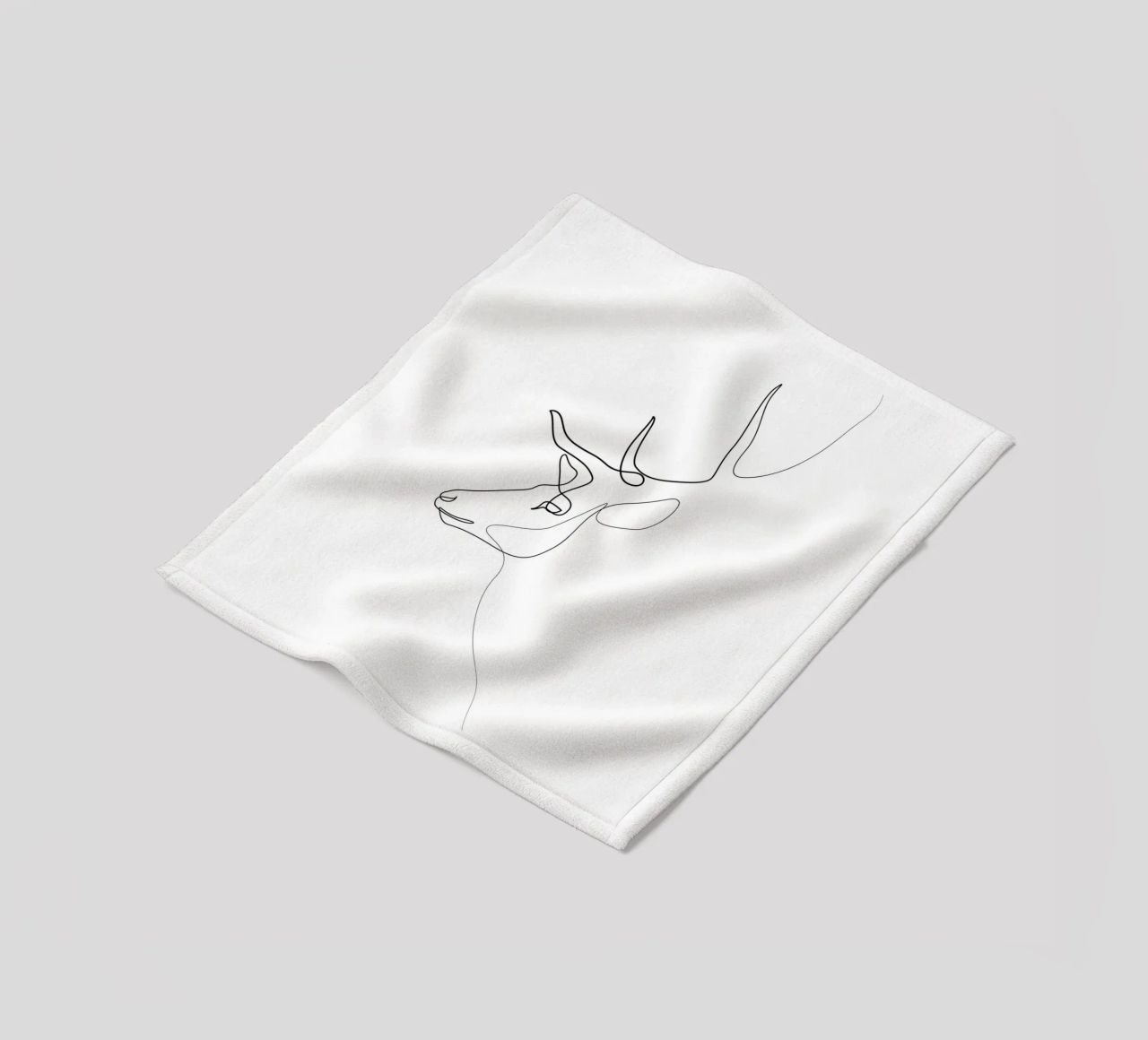 Wanderer - Cervo di una linea coperta in pile da Addillum