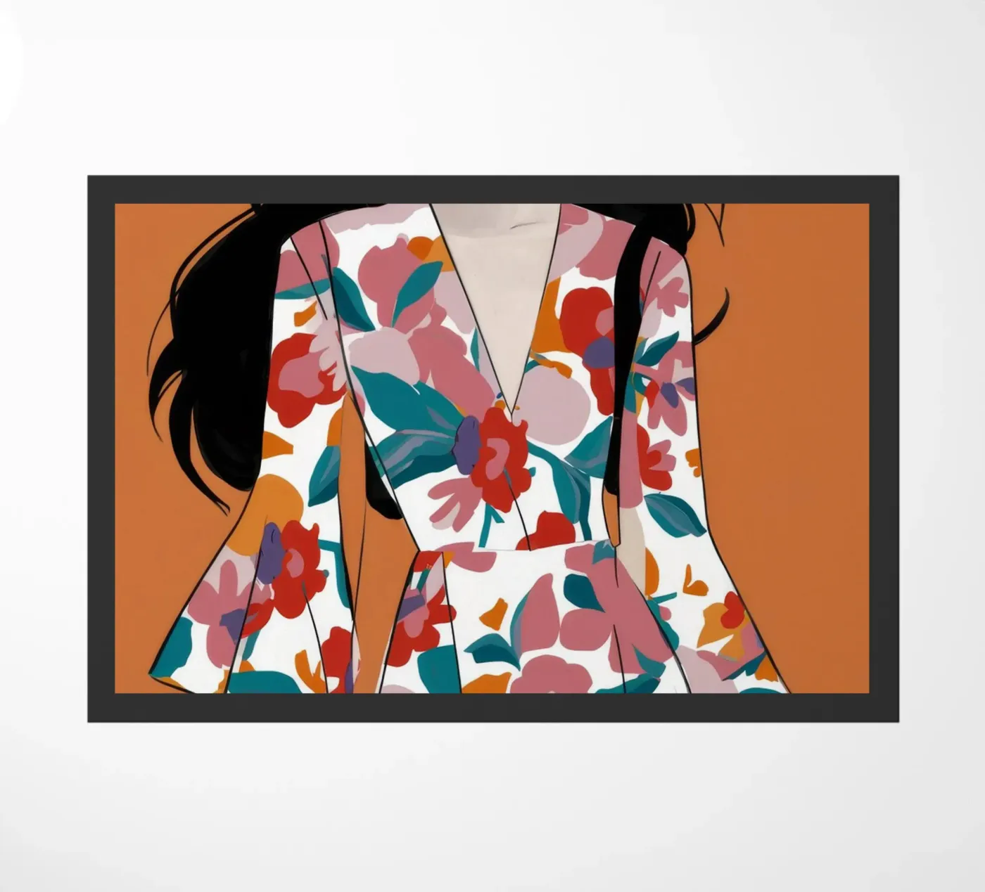 Blühende Eleganz Fußmatte von Twilight Muse