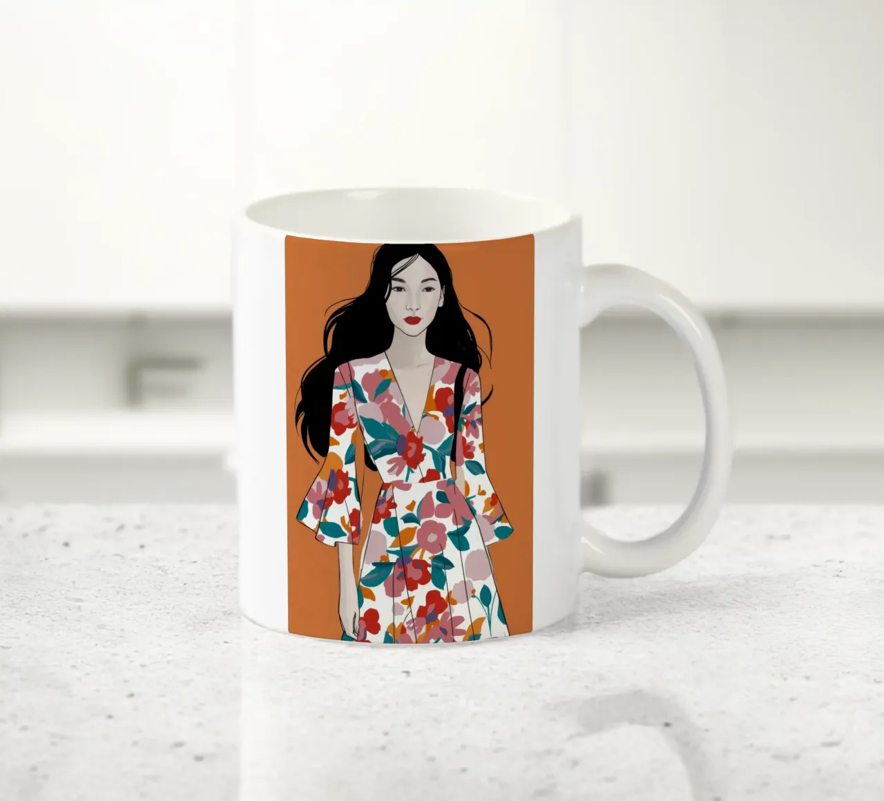 Eleganza in fiore tazza in ceramica da Twilight Muse