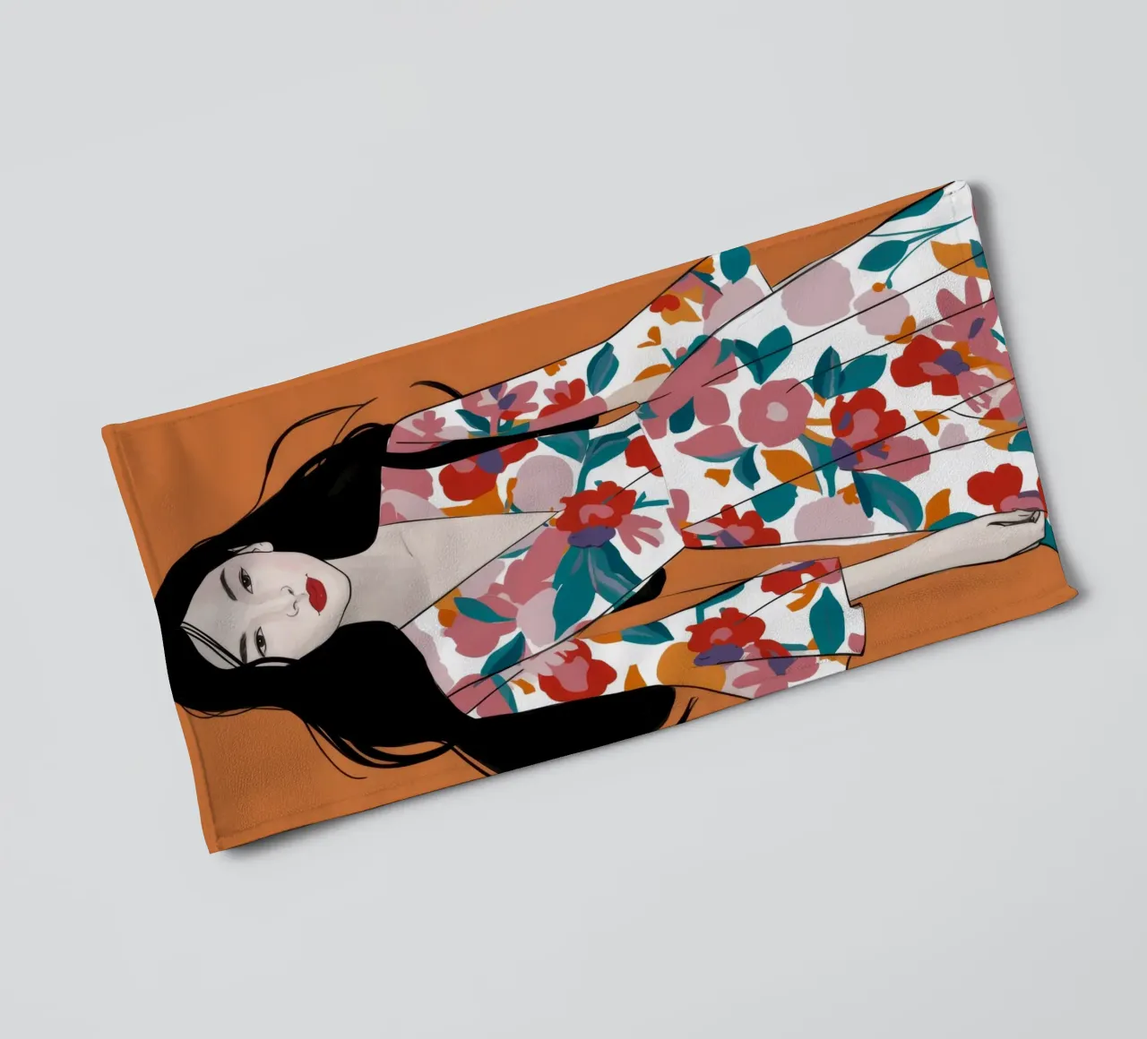 Eleganza in fiore asciugamano da bagno da Twilight Muse