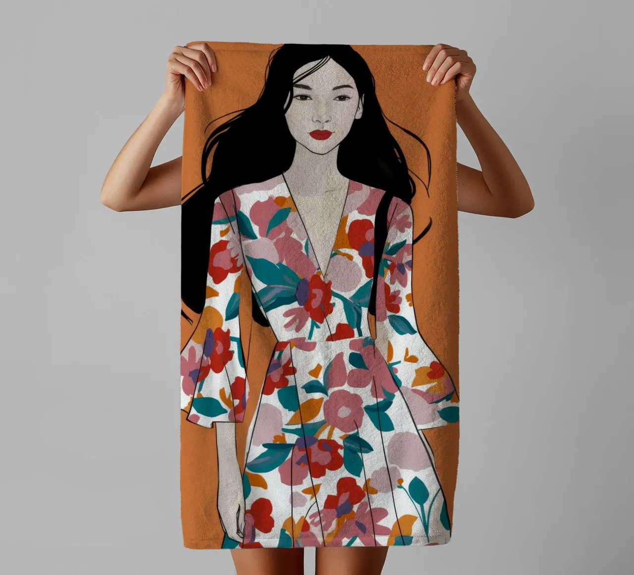 Eleganza in fiore asciugamano da bagno da Twilight Muse