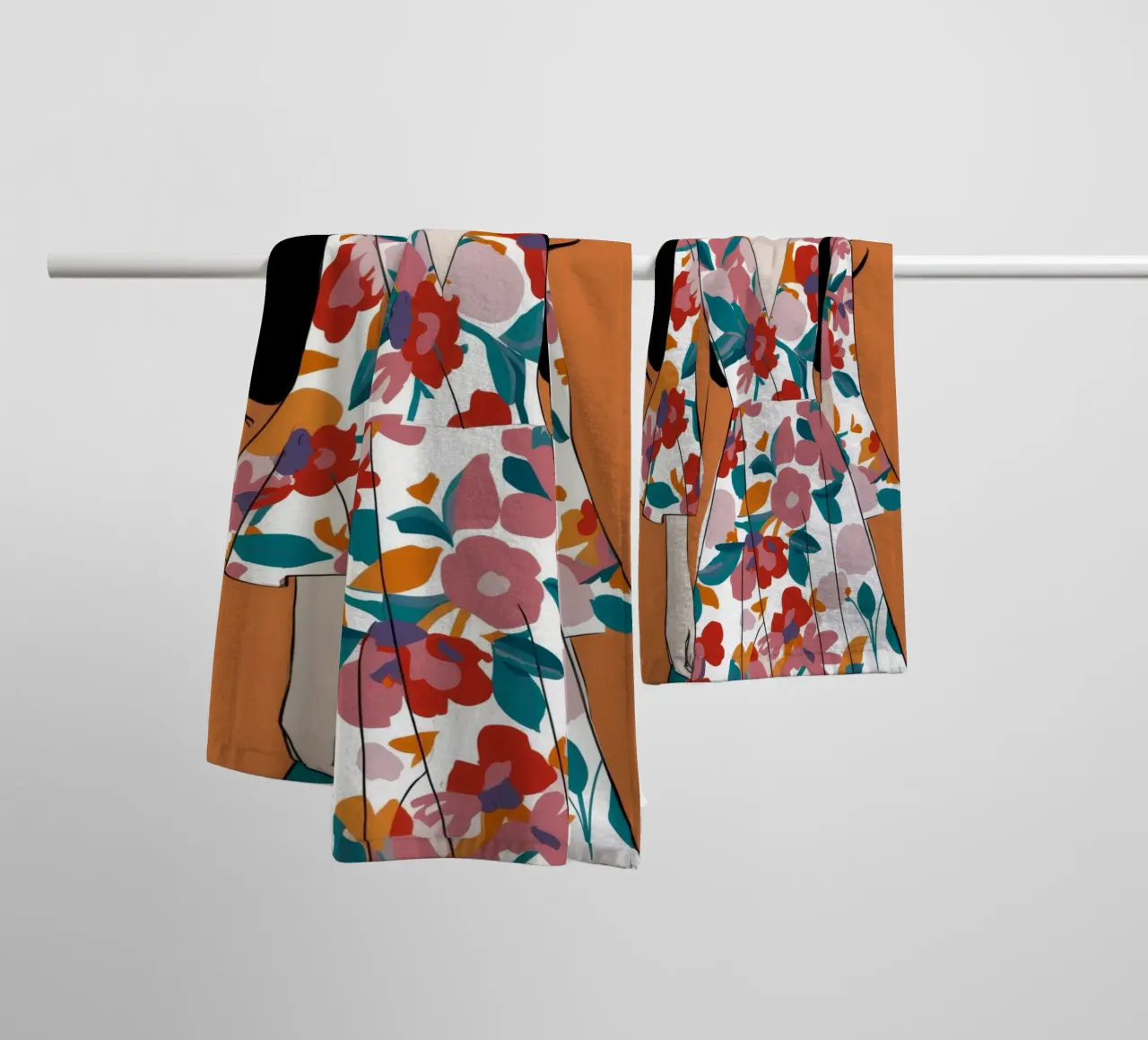 Eleganza in fiore asciugamano da bagno da Twilight Muse