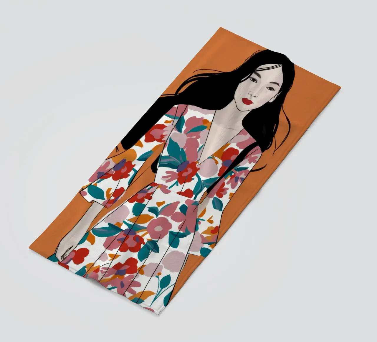 Eleganza in fiore telo mare da Twilight Muse