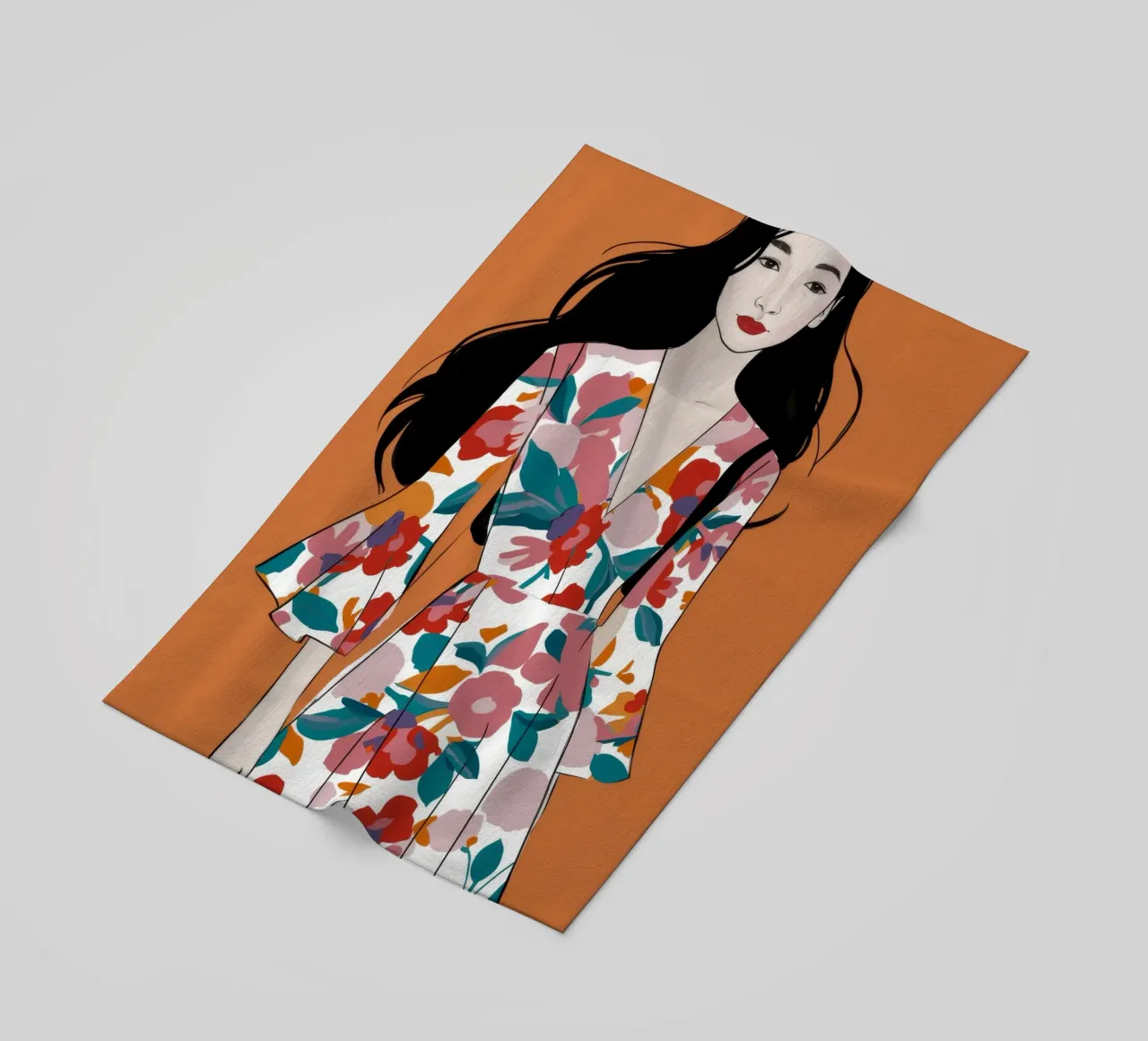 Eleganza in fiore telo mare da Twilight Muse