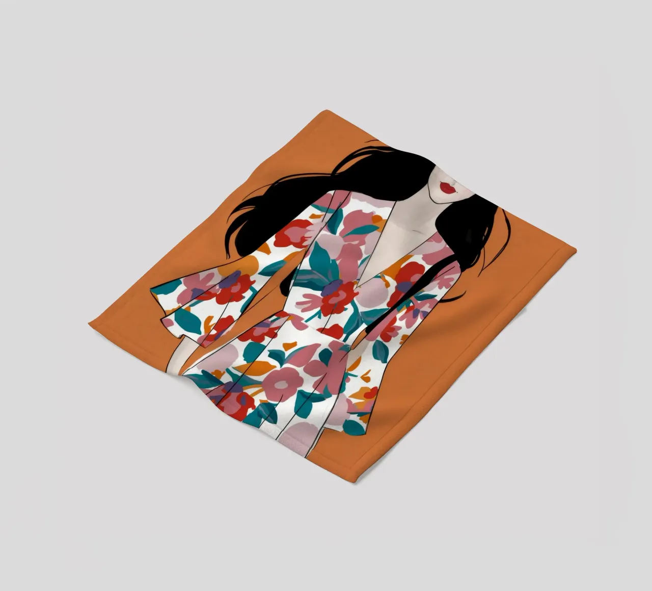 Eleganza in fiore coperta in pile da Twilight Muse