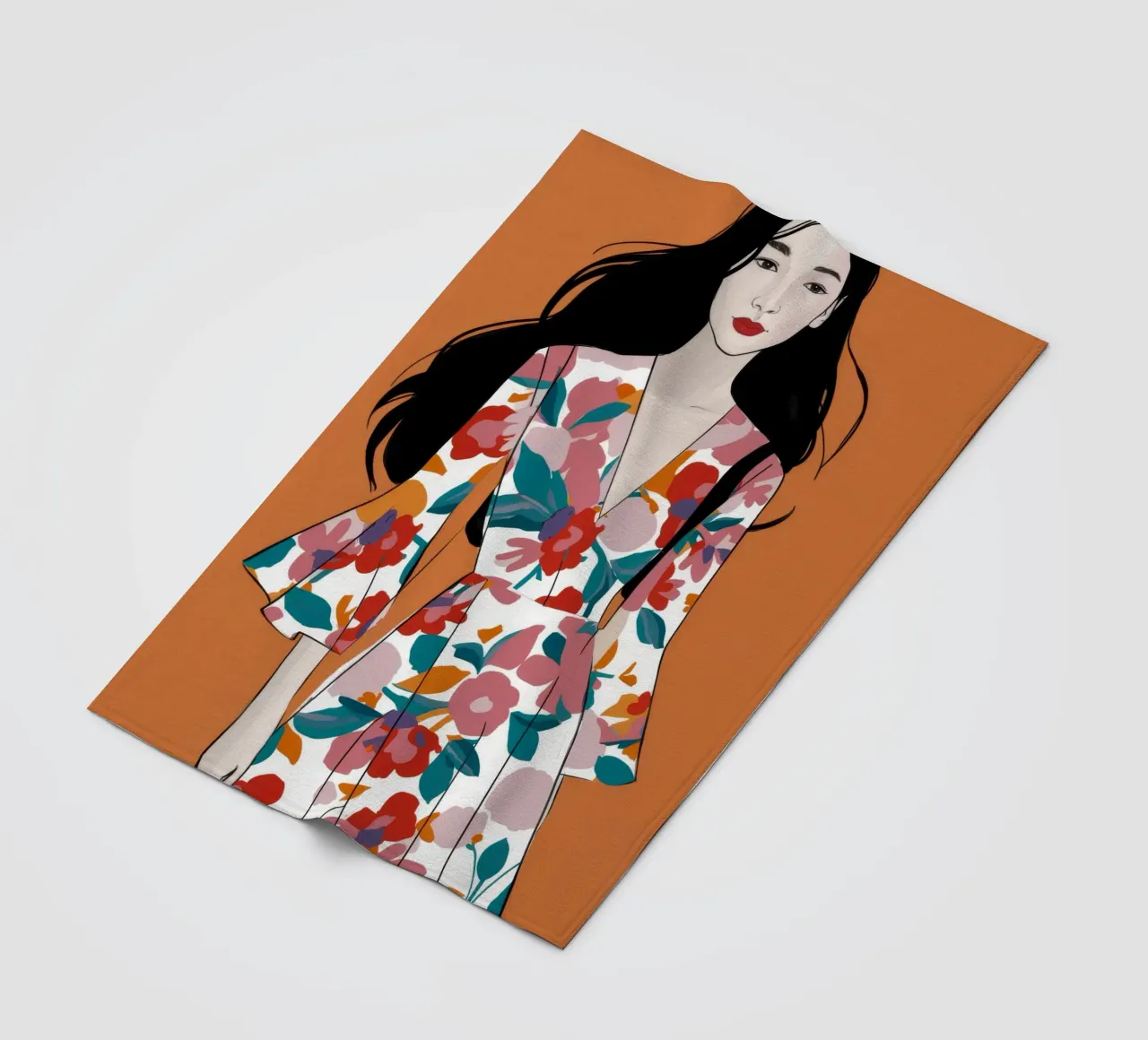 Eleganza in fiore coperta in pile da Twilight Muse