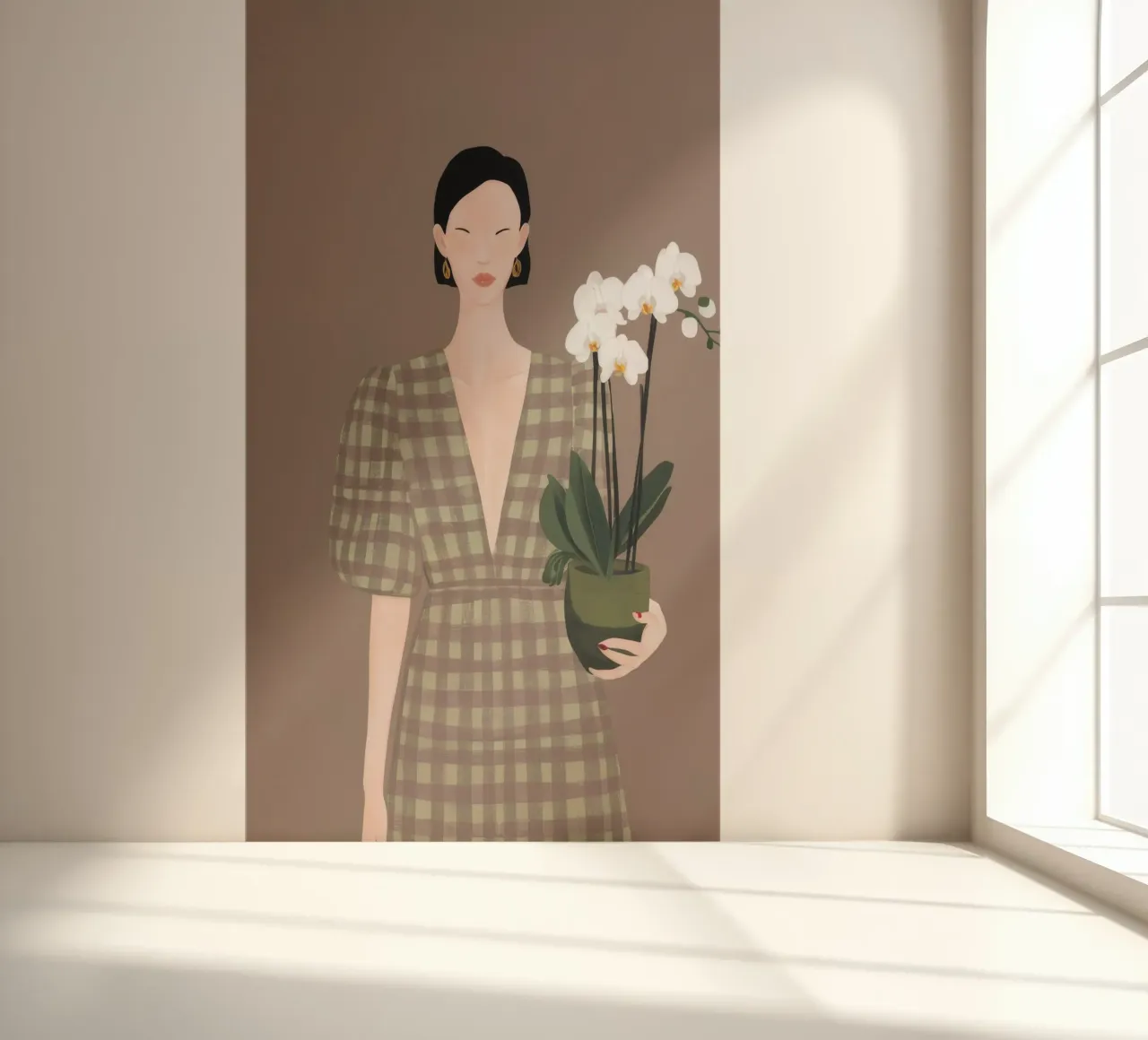 Orchidee Anmut Fototapete von Twilight Muse