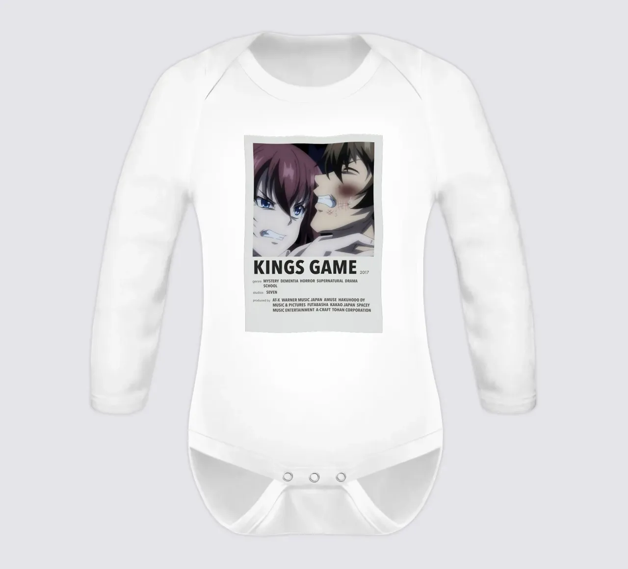 KINGS GAME  2017 body neonato maniche lunghe da Totoya
