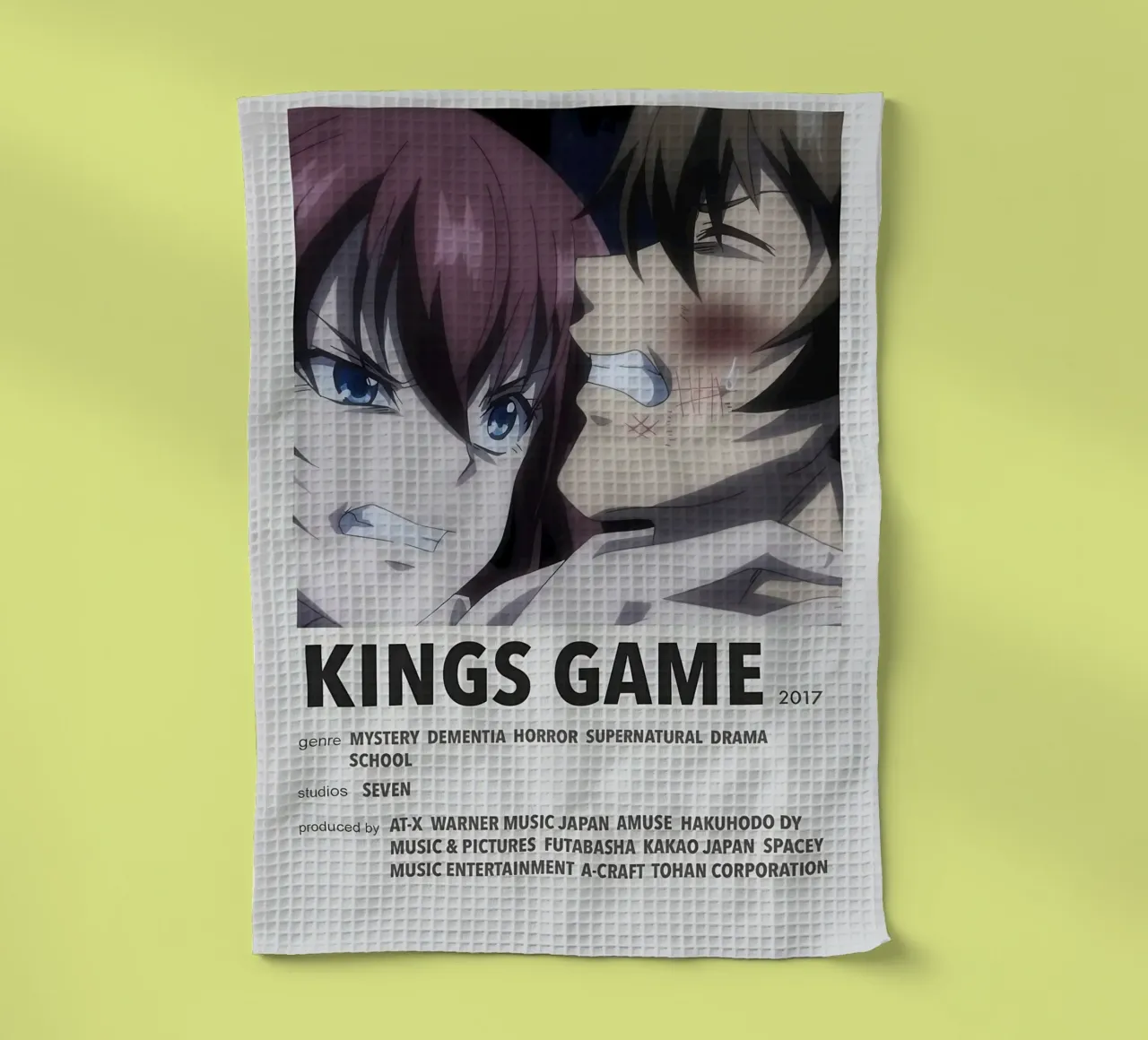 KINGS GAME  2017 canovaccio da cucina da Totoya