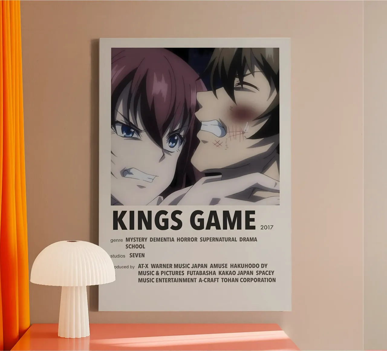 KINGS GAME  2017 tela con Cornice a cassetta da Totoya
