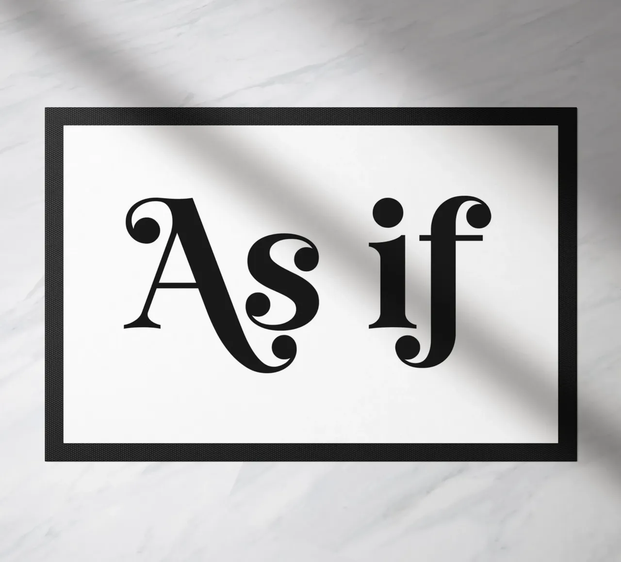 As If doormat by Paigaam Studio