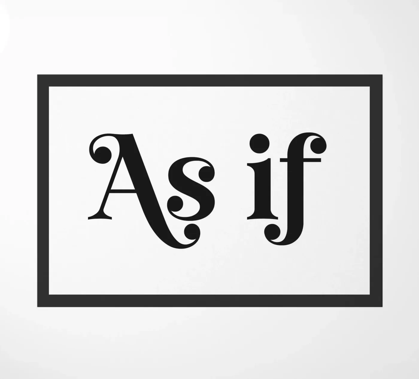 As If paillasson de Paigaam Studio