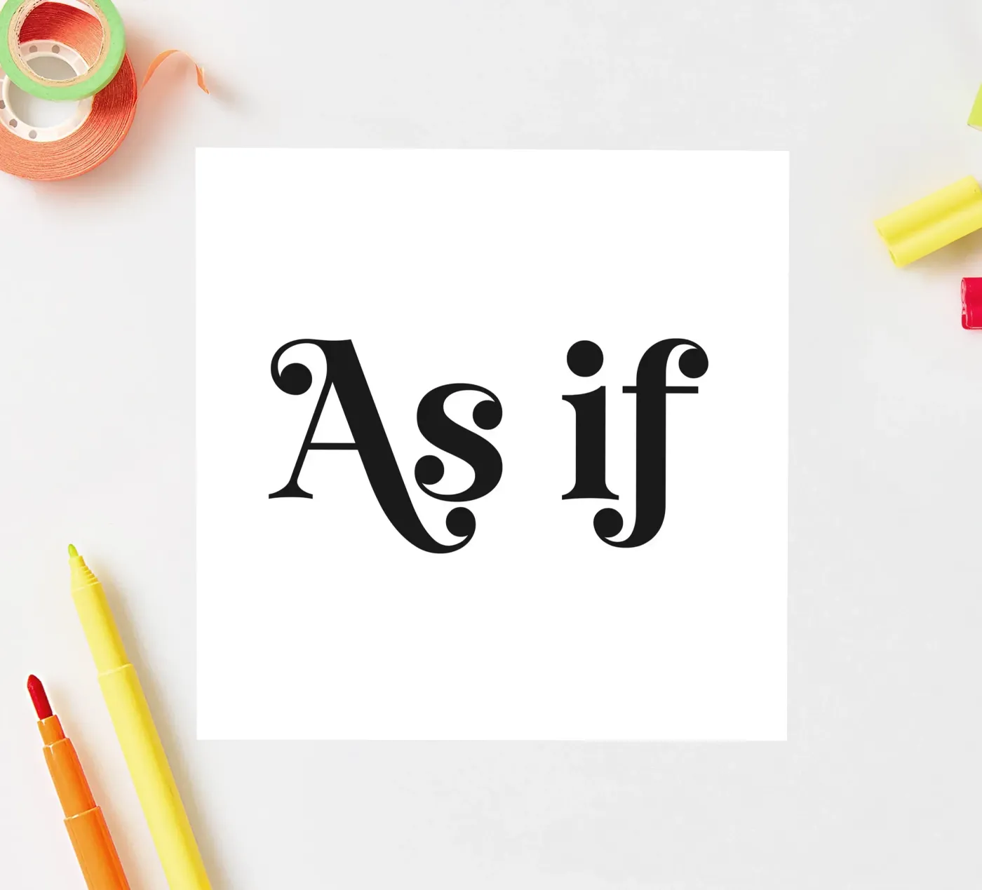 Alsof sticker van Paigaam Studio