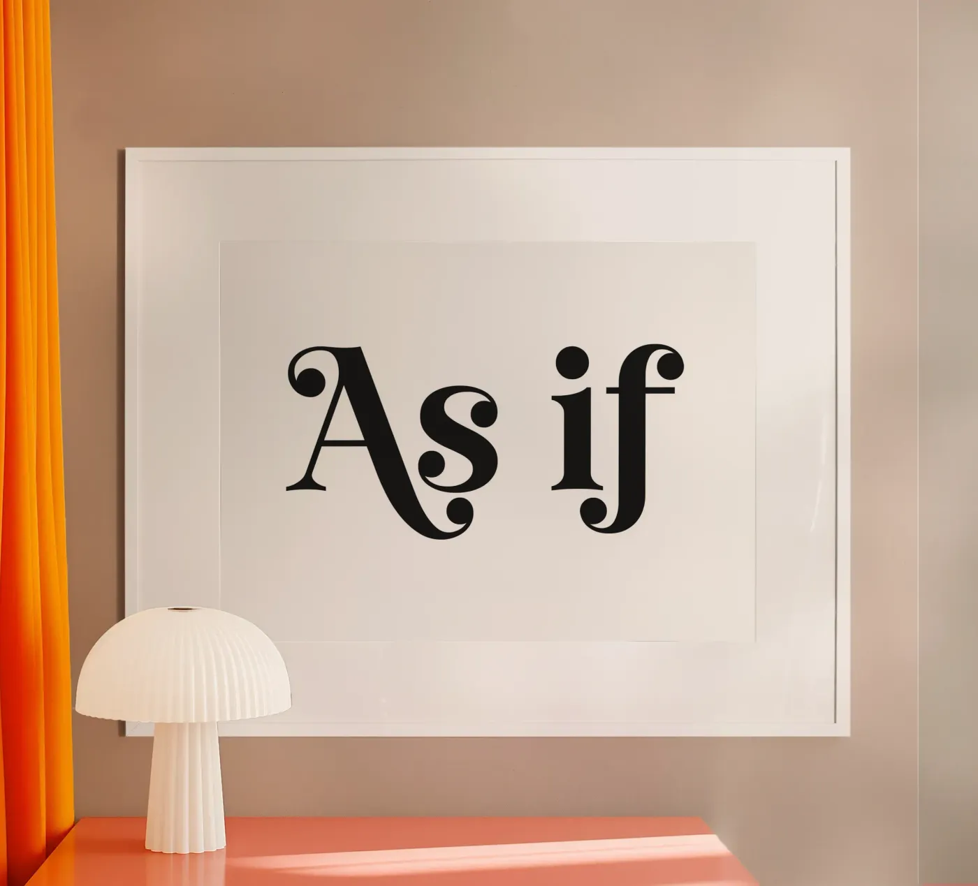 As If poster by Paigaam Studio