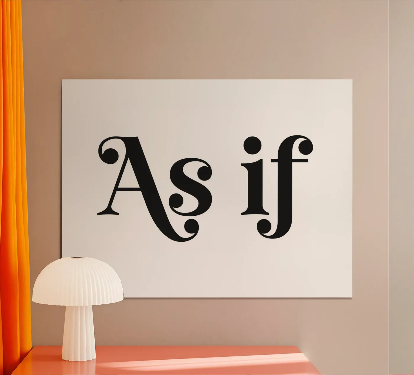 As If poster by Paigaam Studio