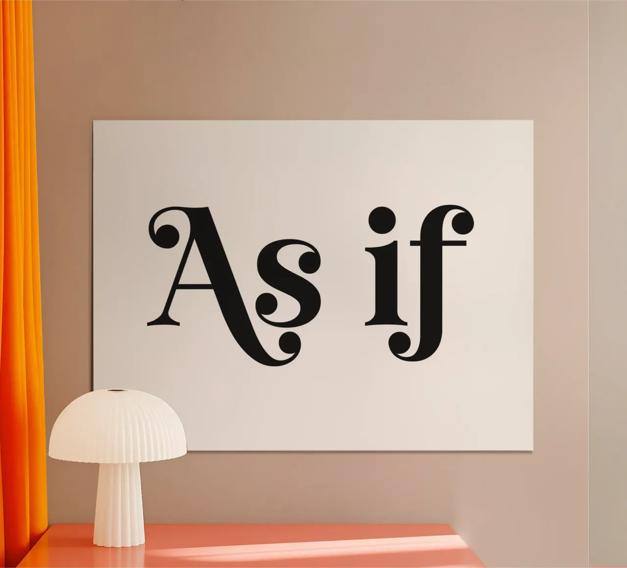 As If poster van Paigaam Studio