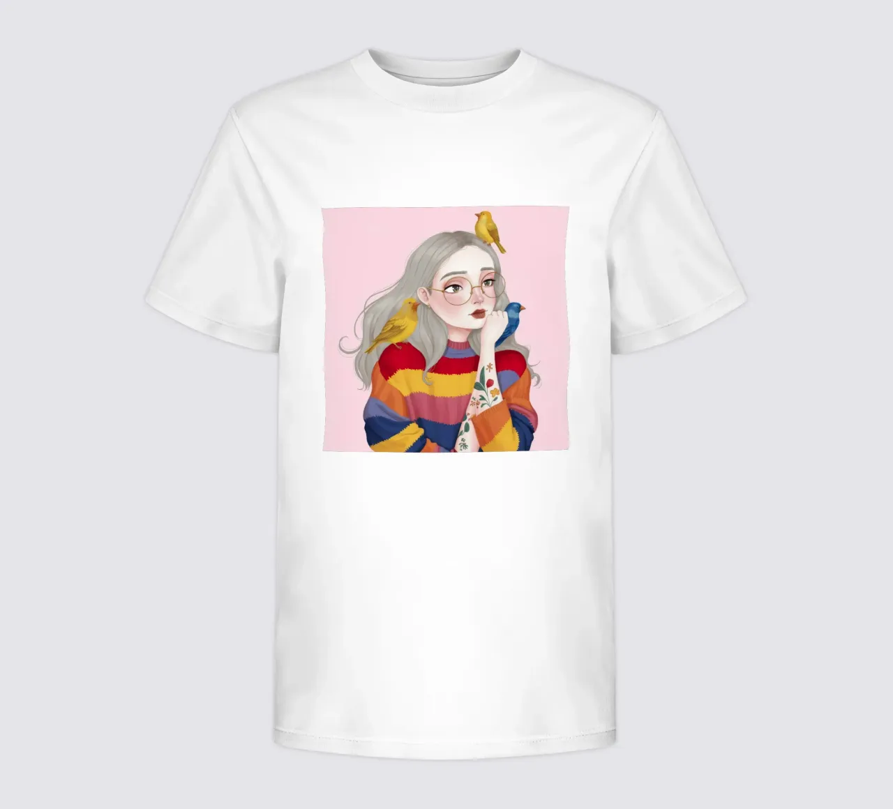Bird Harmony kids t-shirt by Twilight Muse