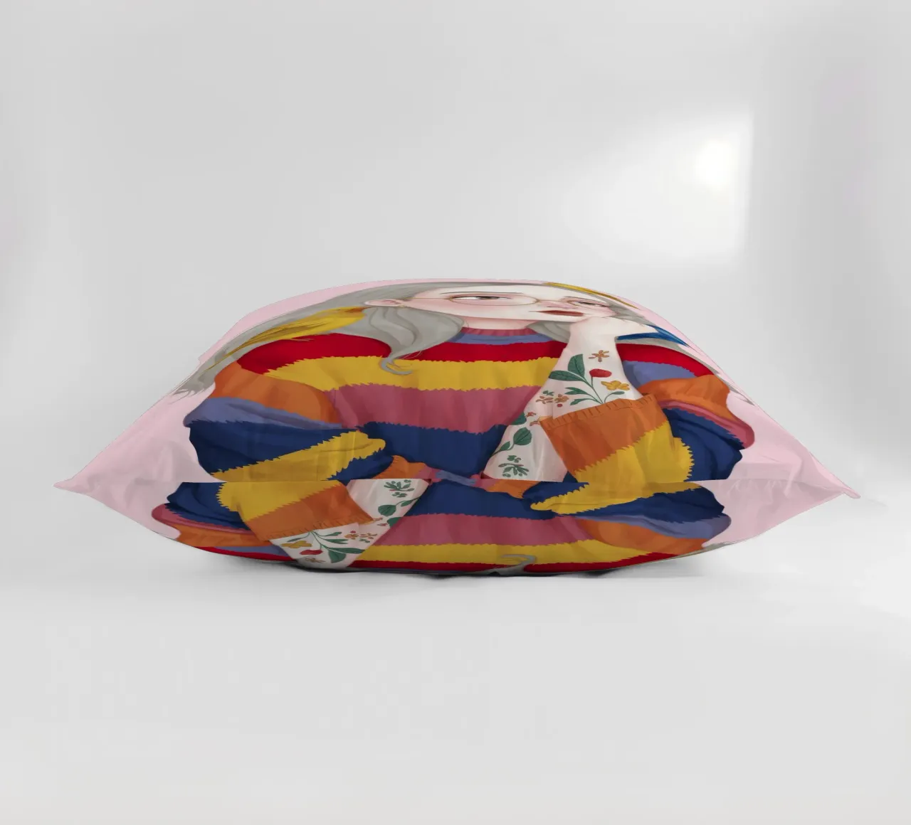 Bird Harmony decorative cushion by Twilight Muse