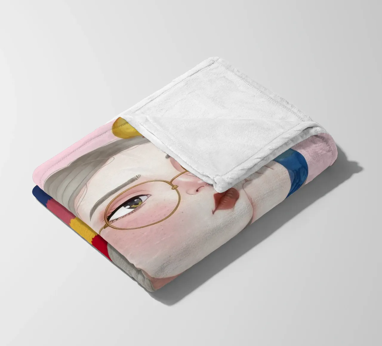 Bird Harmony fleece blanket by Twilight Muse