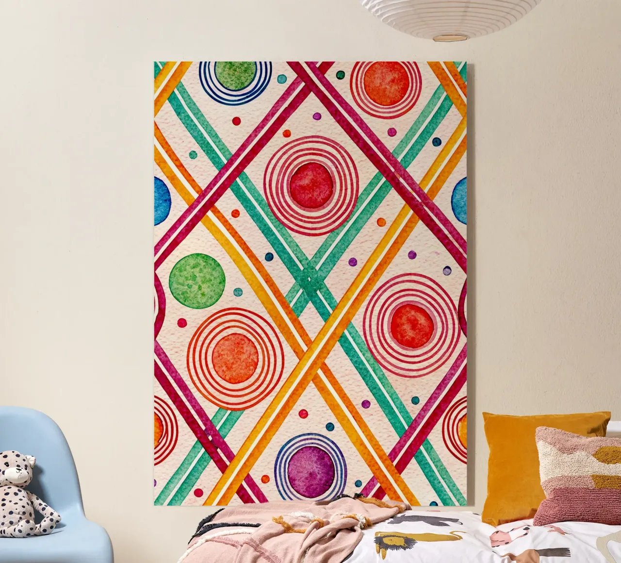 circle spiral art acrylic glass by the gondols