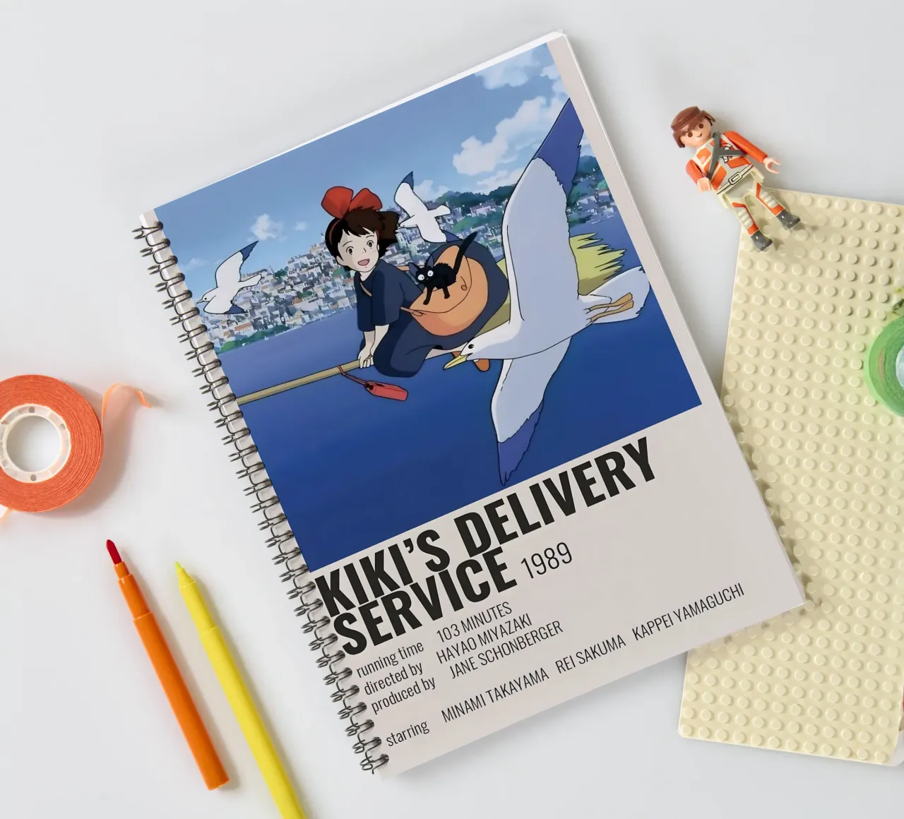 KIKI'S DELIVERY SERVICE 1989 spiral notebook by Totoya