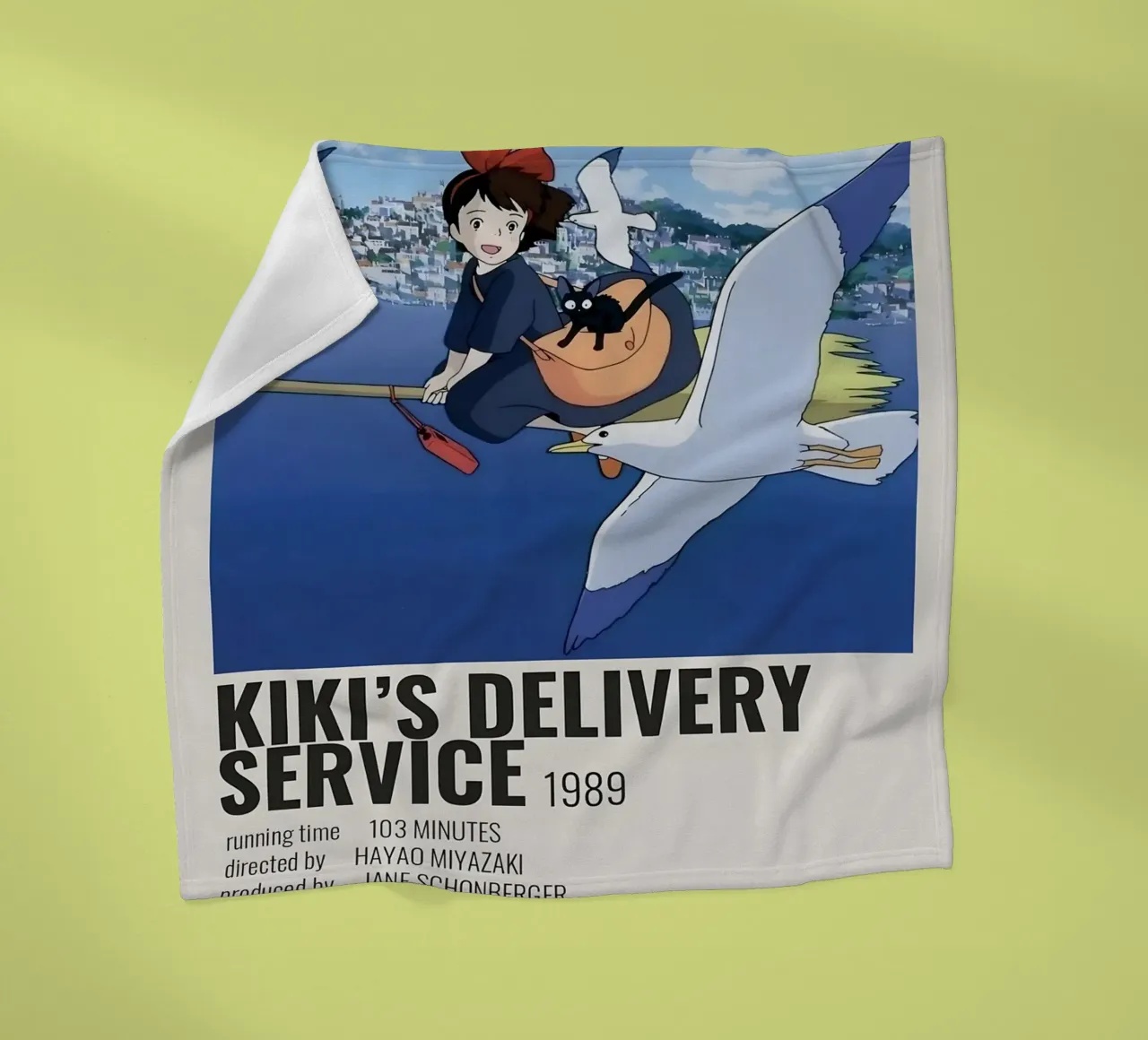 KIKI'S DELIVERY SERVICE 1989 Fleecedecke von Totoya
