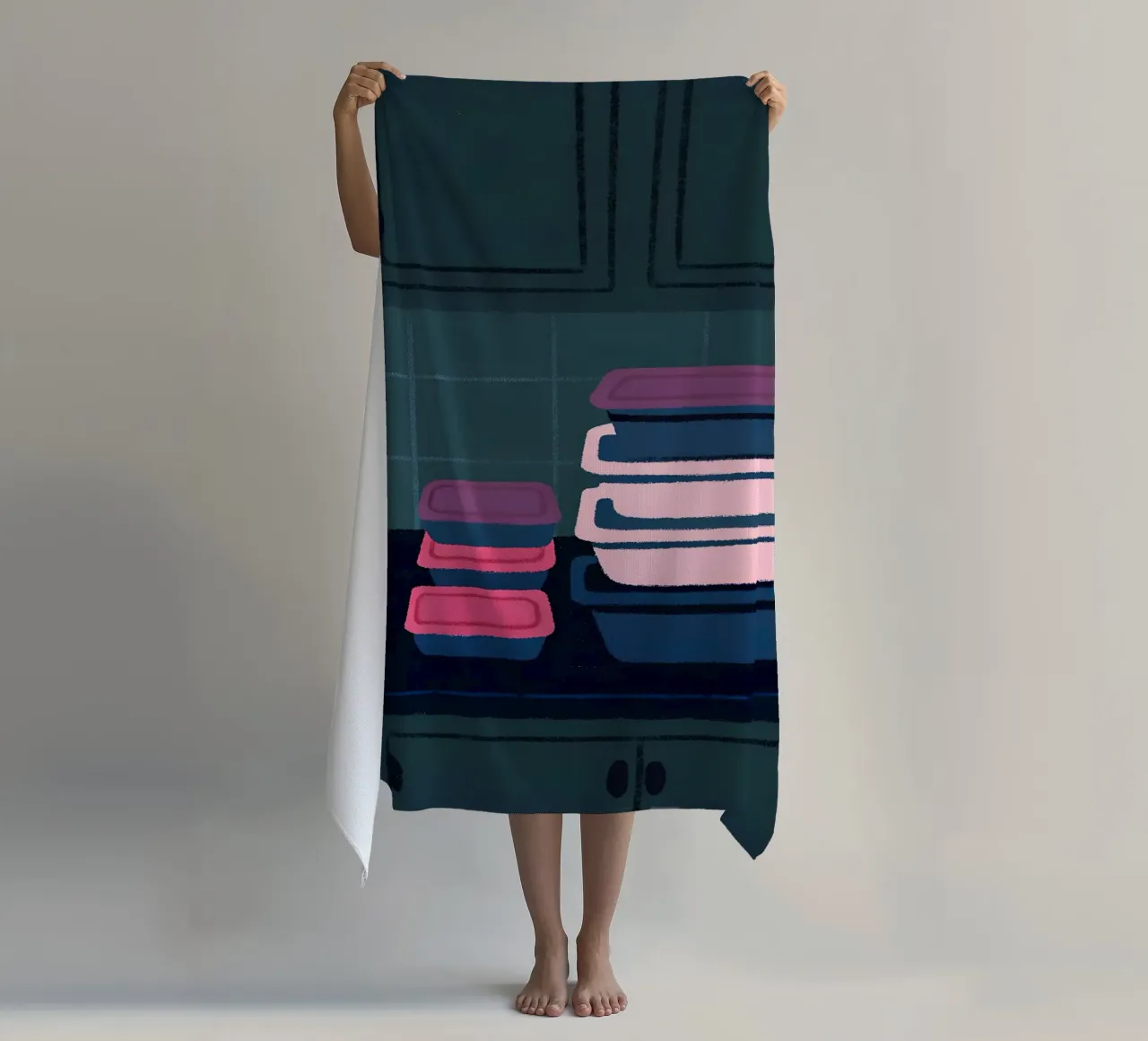 Contenitori di stoccaggio telo mare da PERSONAL TOUCH