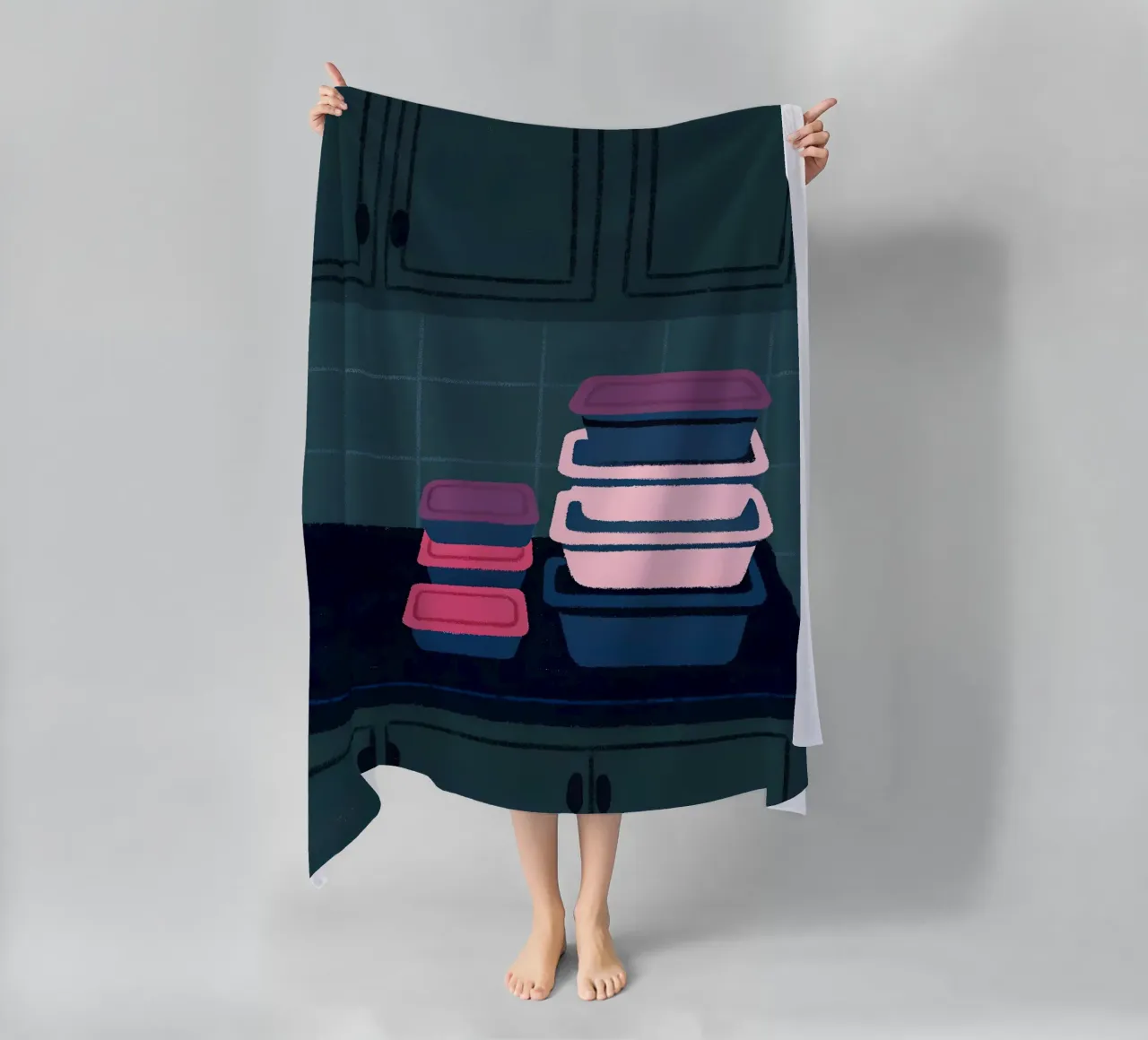 Contenitori di stoccaggio telo mare da PERSONAL TOUCH