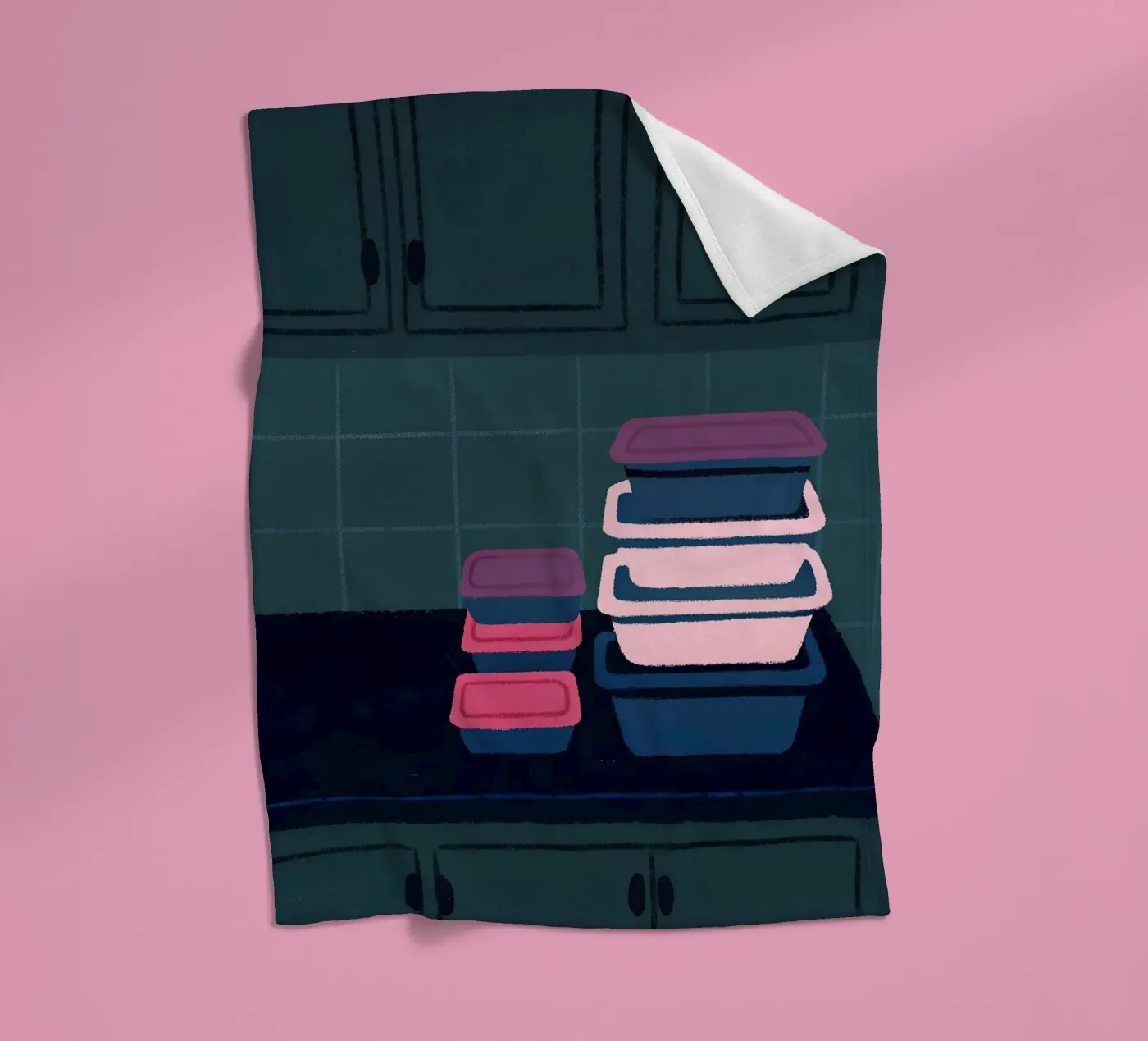 Opslagcontainers fleecedeken van PERSONAL TOUCH