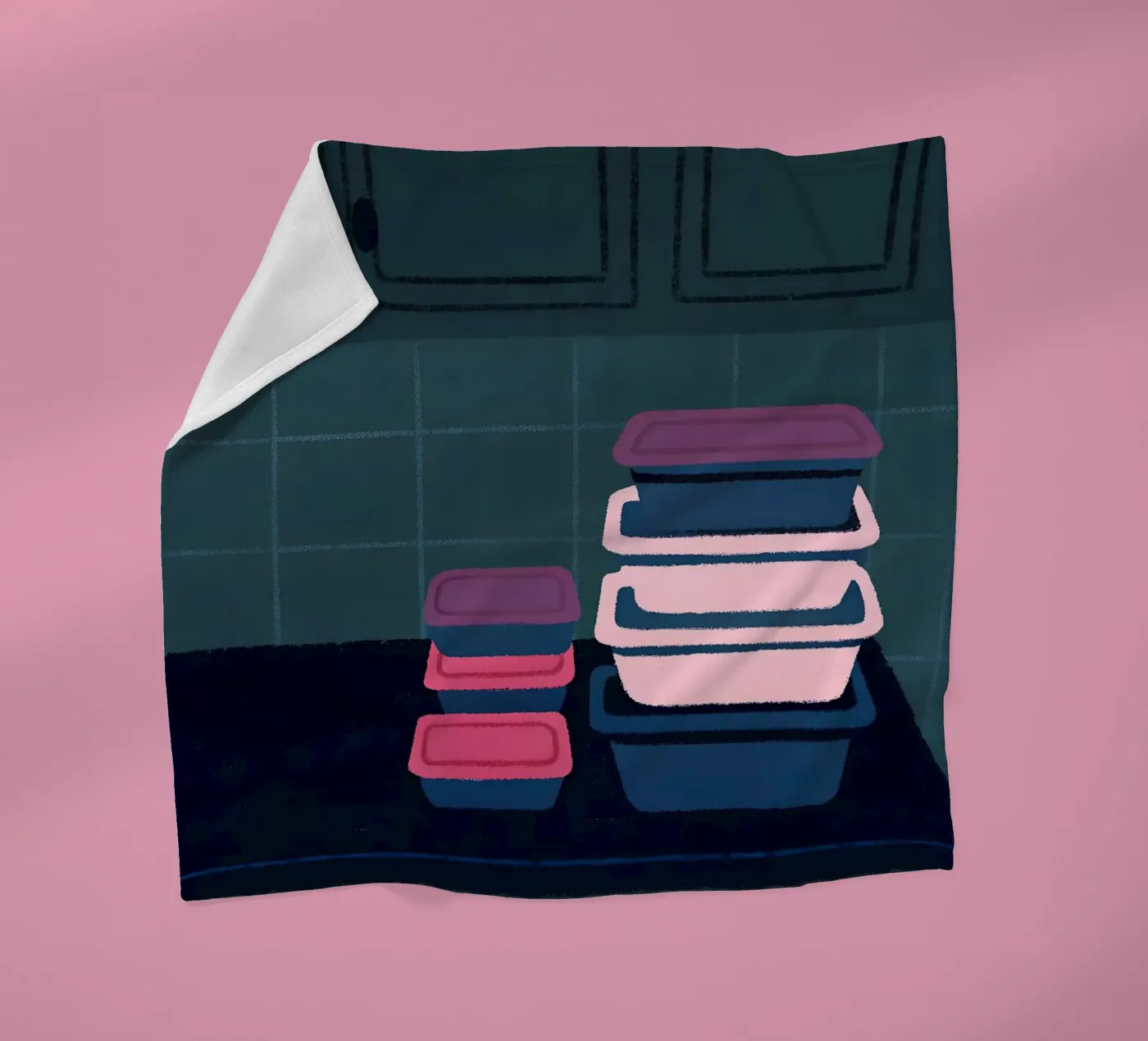 Opslagcontainers fleecedeken van PERSONAL TOUCH