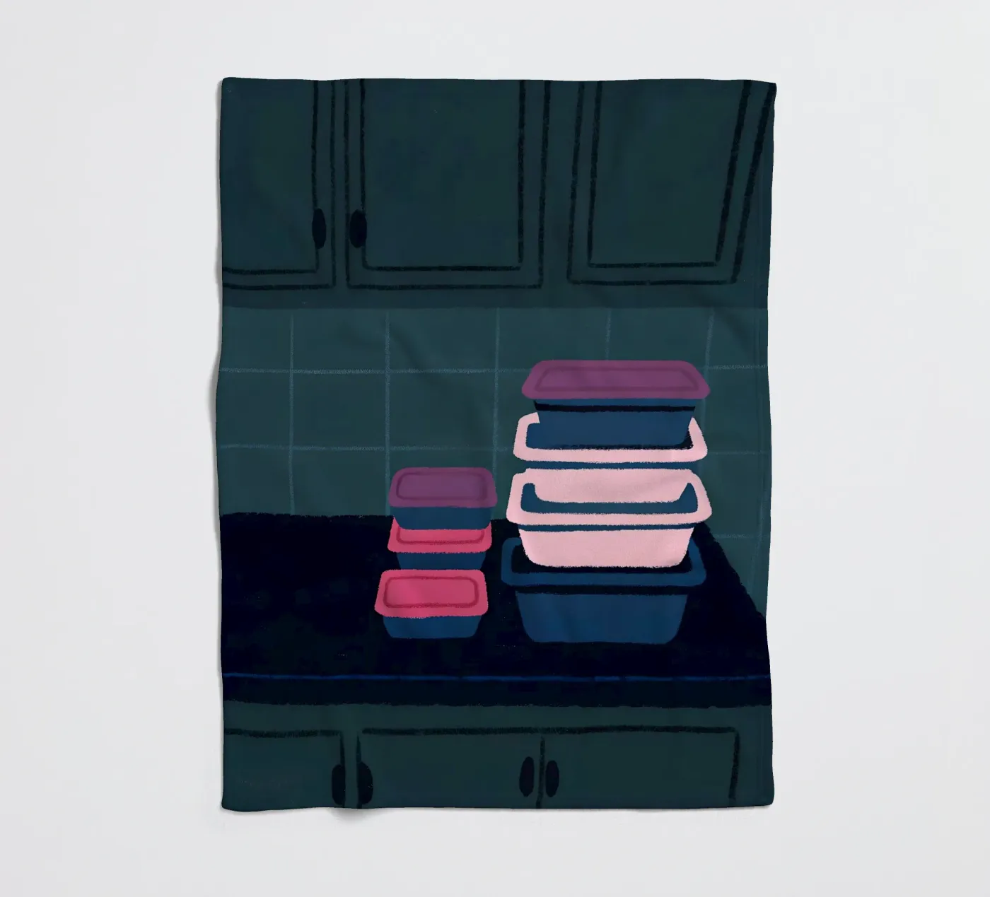 Opslagcontainers fleecedeken van PERSONAL TOUCH