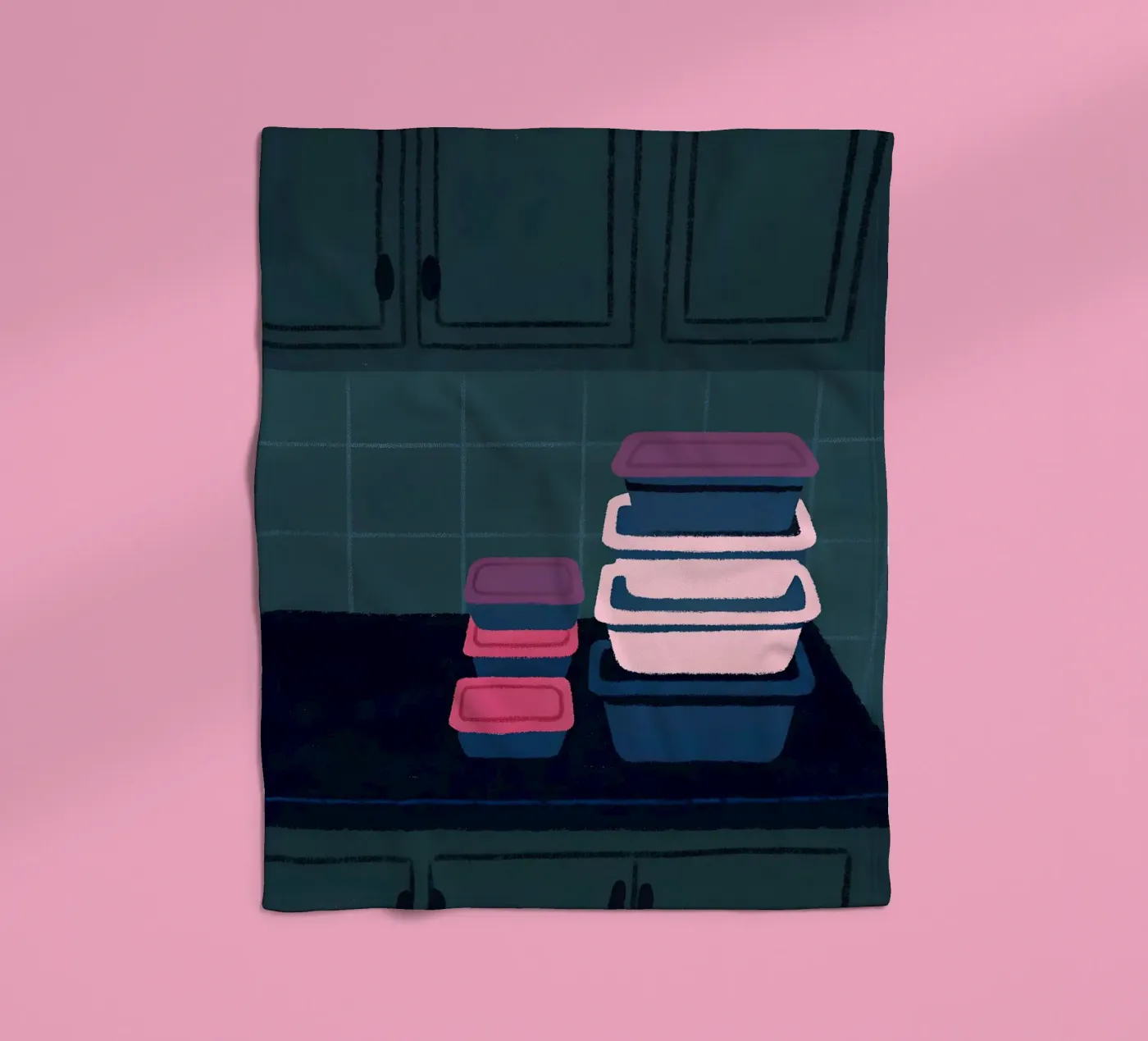 Opslagcontainers fleecedeken van PERSONAL TOUCH