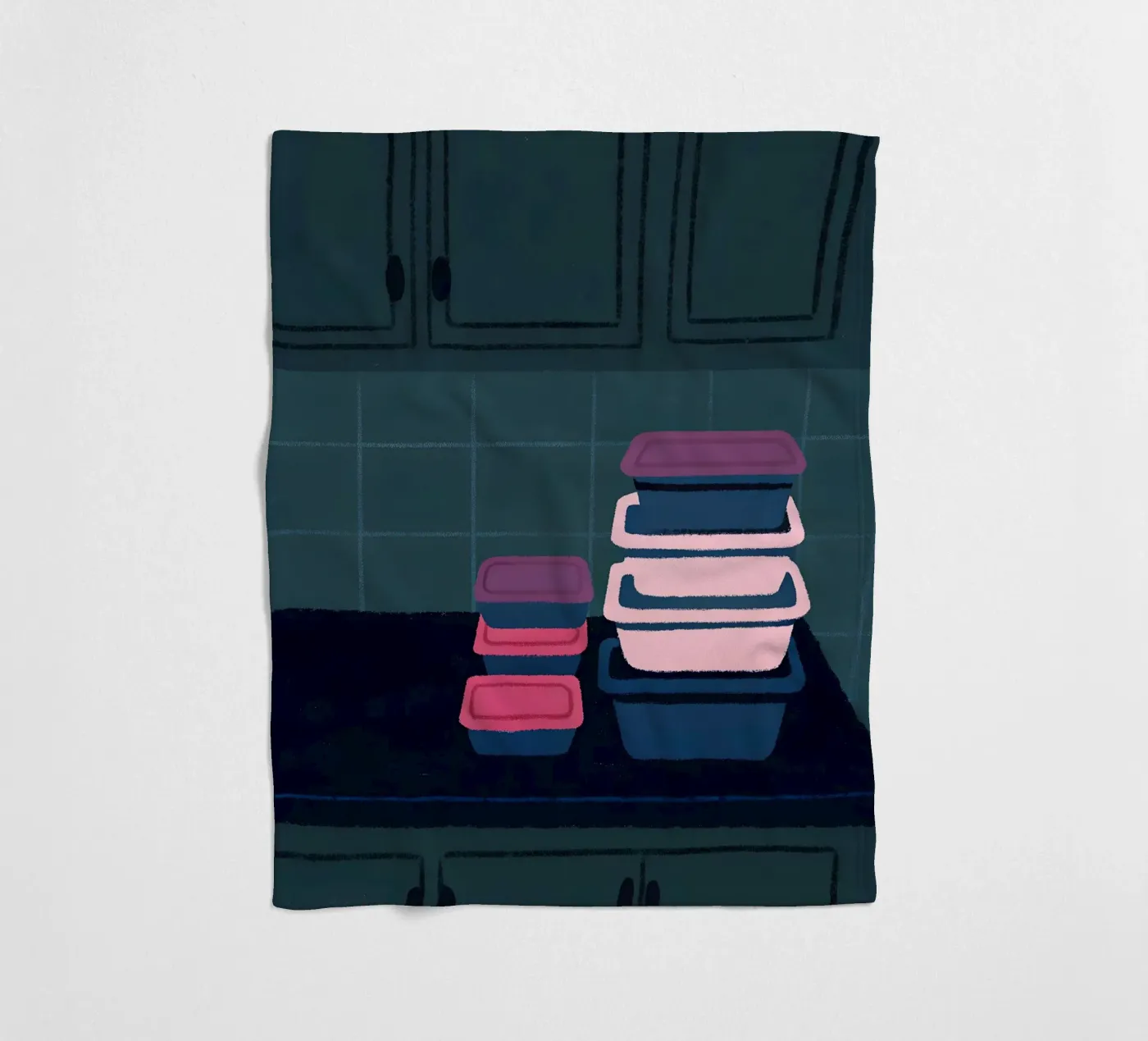 Opslagcontainers fleecedeken van PERSONAL TOUCH