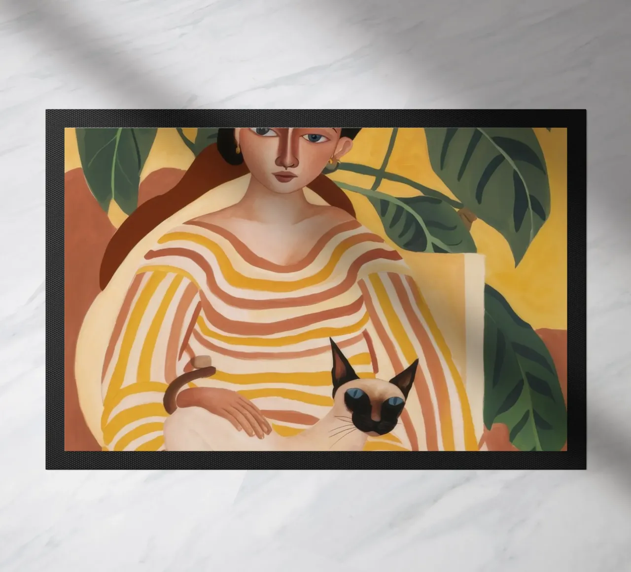 Kattenrust deurmat van Twilight Muse