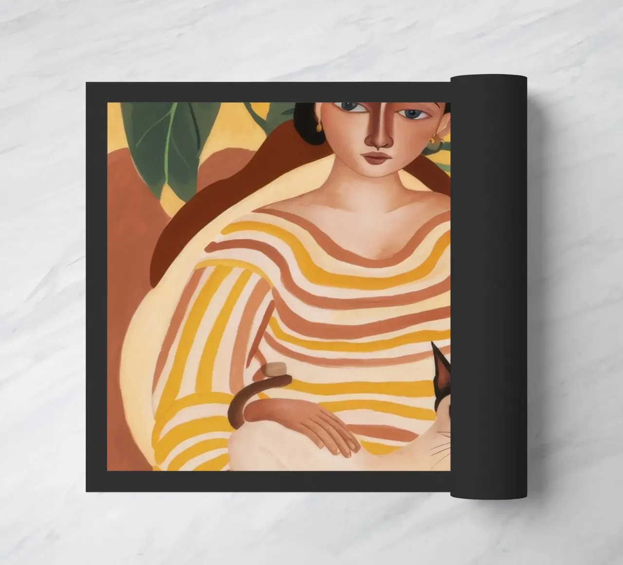 Kattenrust deurmat van Twilight Muse