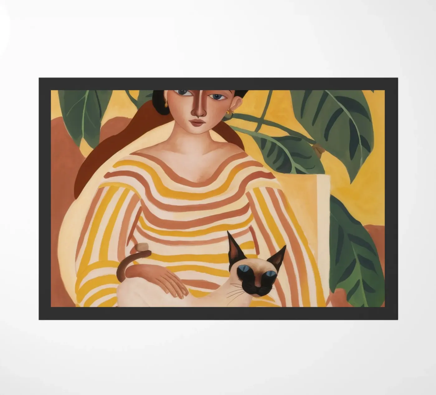 Feline Tranquility doormat by Twilight Muse