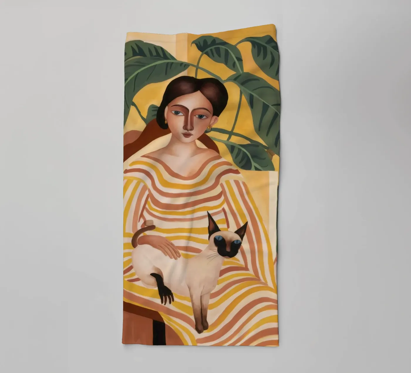 Kattenrust badhanddoek van Twilight Muse