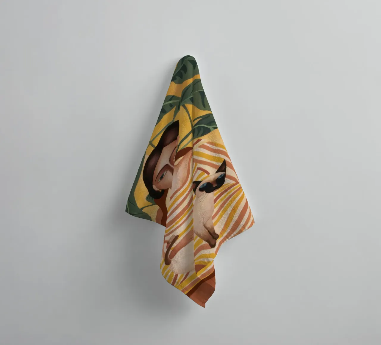 Kattenrust badhanddoek van Twilight Muse
