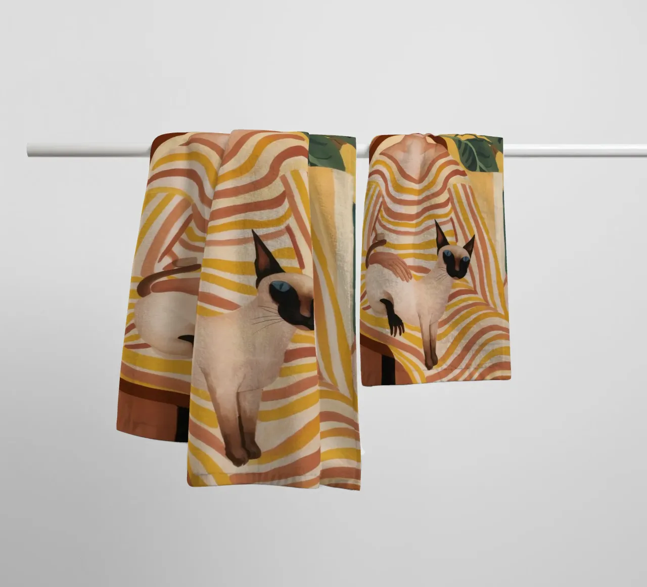 Kattenrust badhanddoek van Twilight Muse