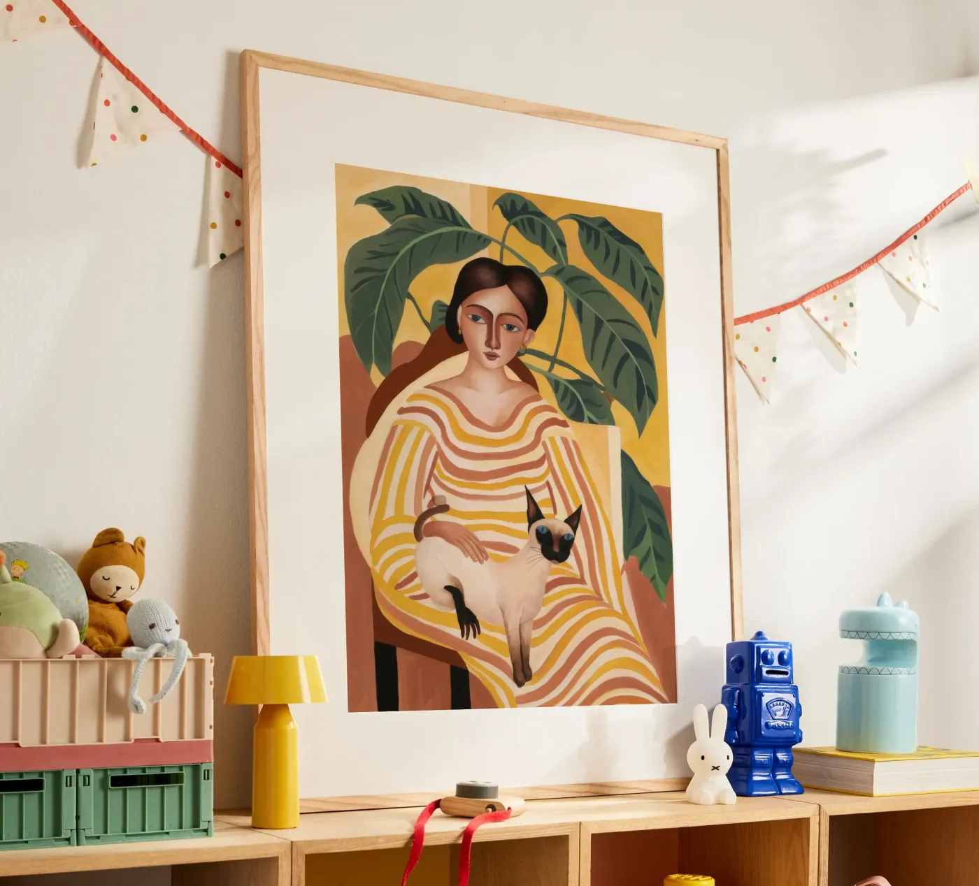 Feline Tranquility poster van Twilight Muse